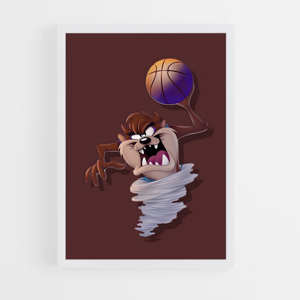 Poster Slam Dunk Tasmanien – affiche Basketball (vue 3)